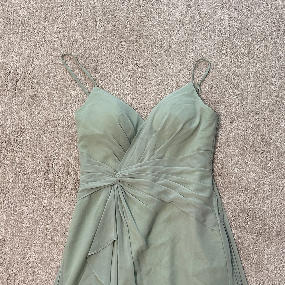Green bridesmaid dress